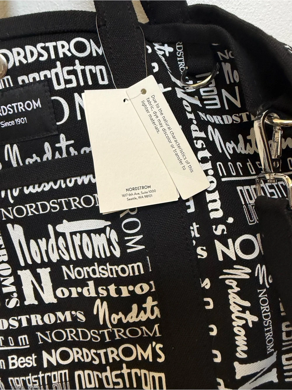 Nordstrom canvas tote bag 125th anniversary bag NEW